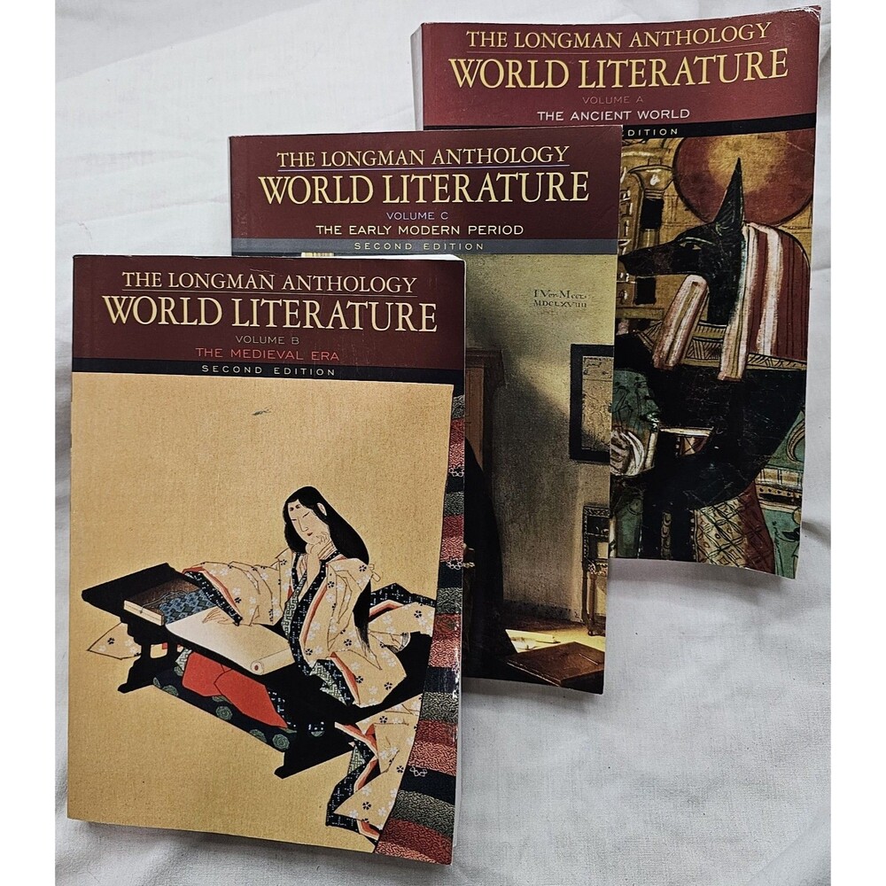 The Longman Anthology of World Literature– Second Edition Multiple Volumes 3 LOT